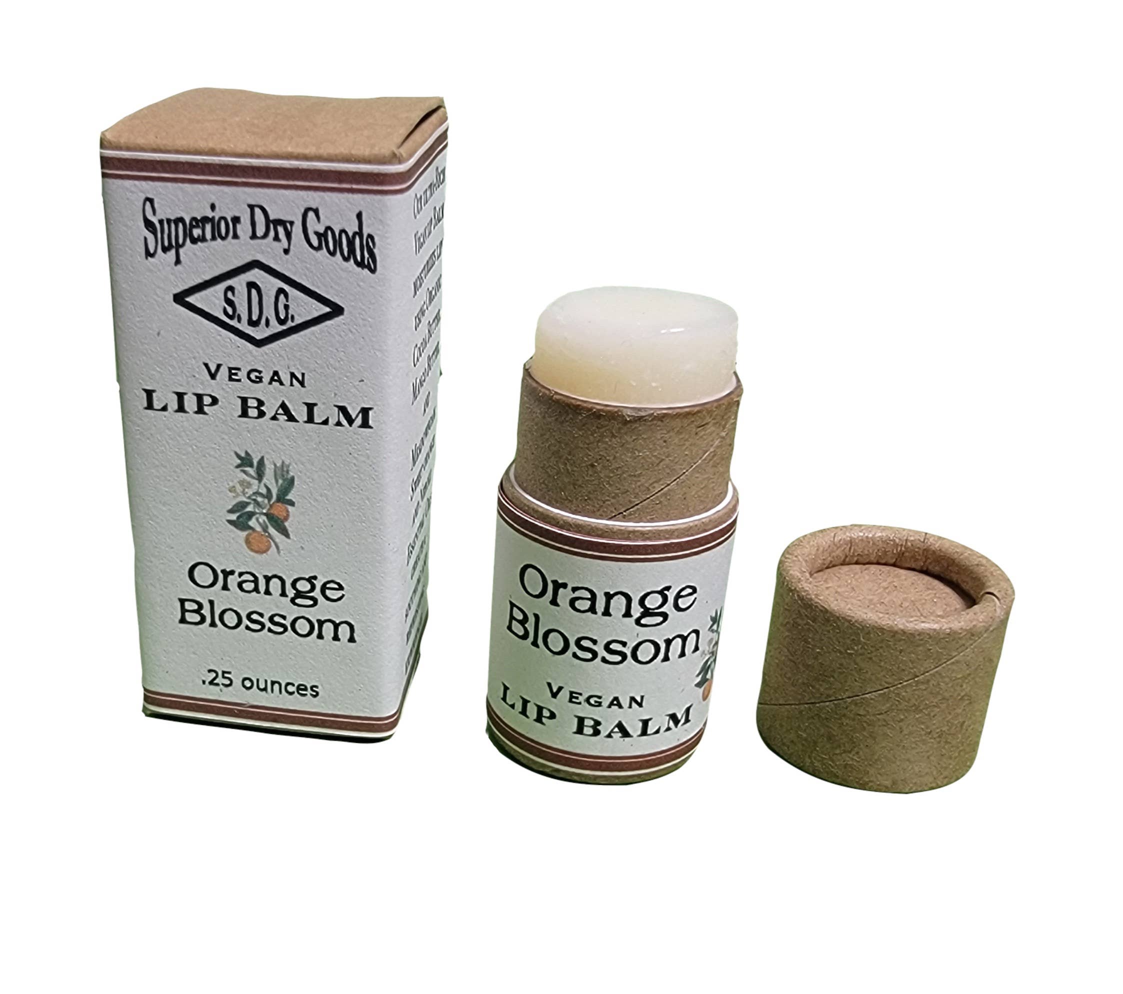 Superior Dry Goods - Wholesale Lip Balm - Orange Blossom Lip Balm | Paperboard Tube | All Natural6