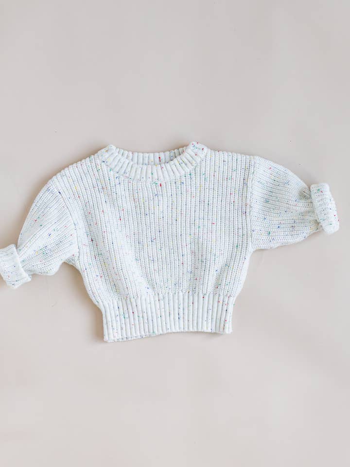 Tjockstickad tröja – spräcklig för wholesale av Pine Kids