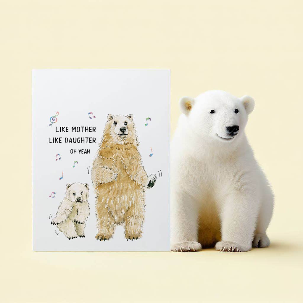 Liyana Studio – Großhandel Muttertagskarten – Eisbär Mom Cub — Lustige Muttertagskarte4