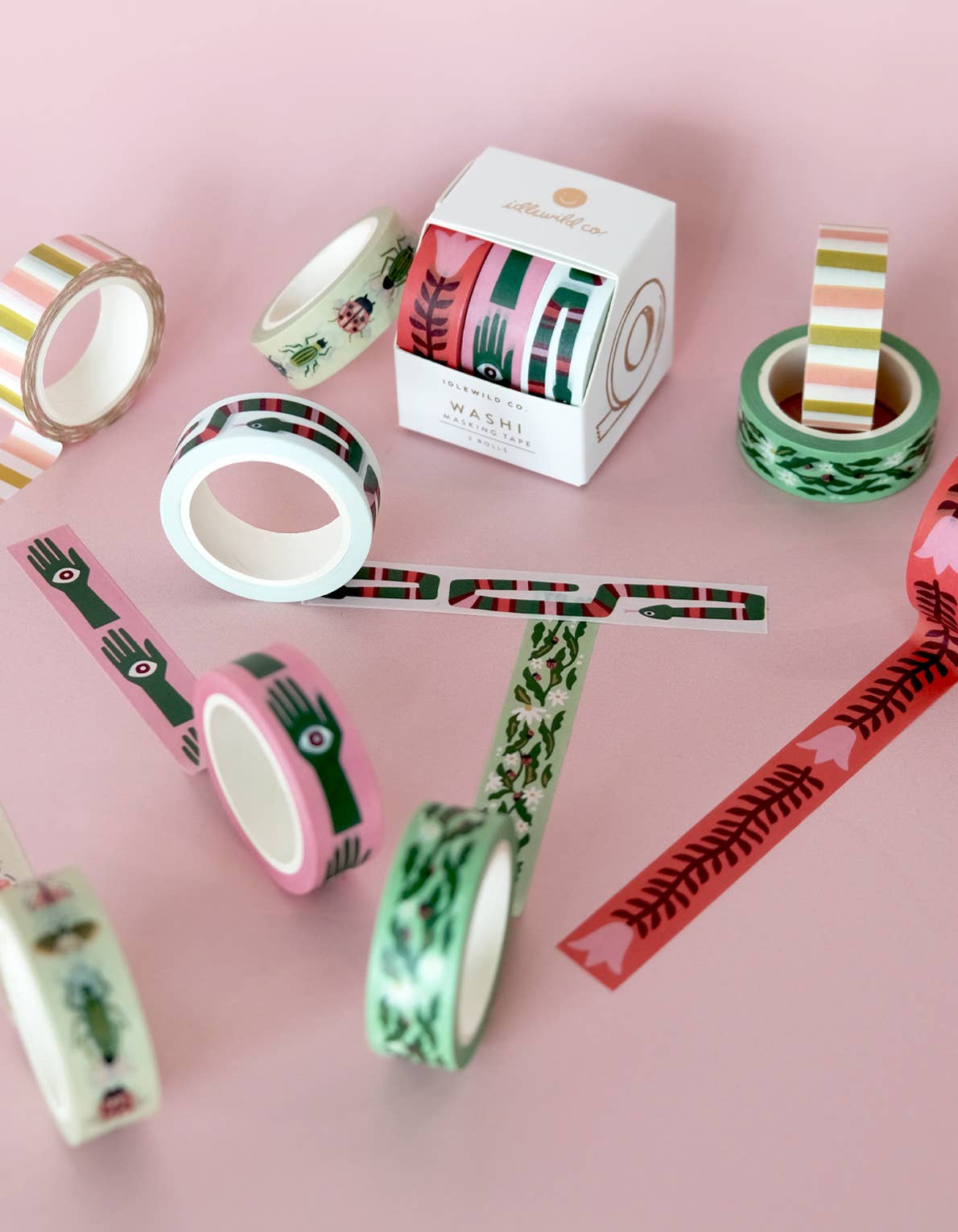 Idlewild Co. - Wholesale Washi Tape - Folk Art Prints Washi Tape, Set of 3 3