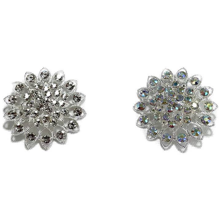 Rhinestone Flower Brooch BC0427-14 (12PC) for wholesale by TAPA fashion