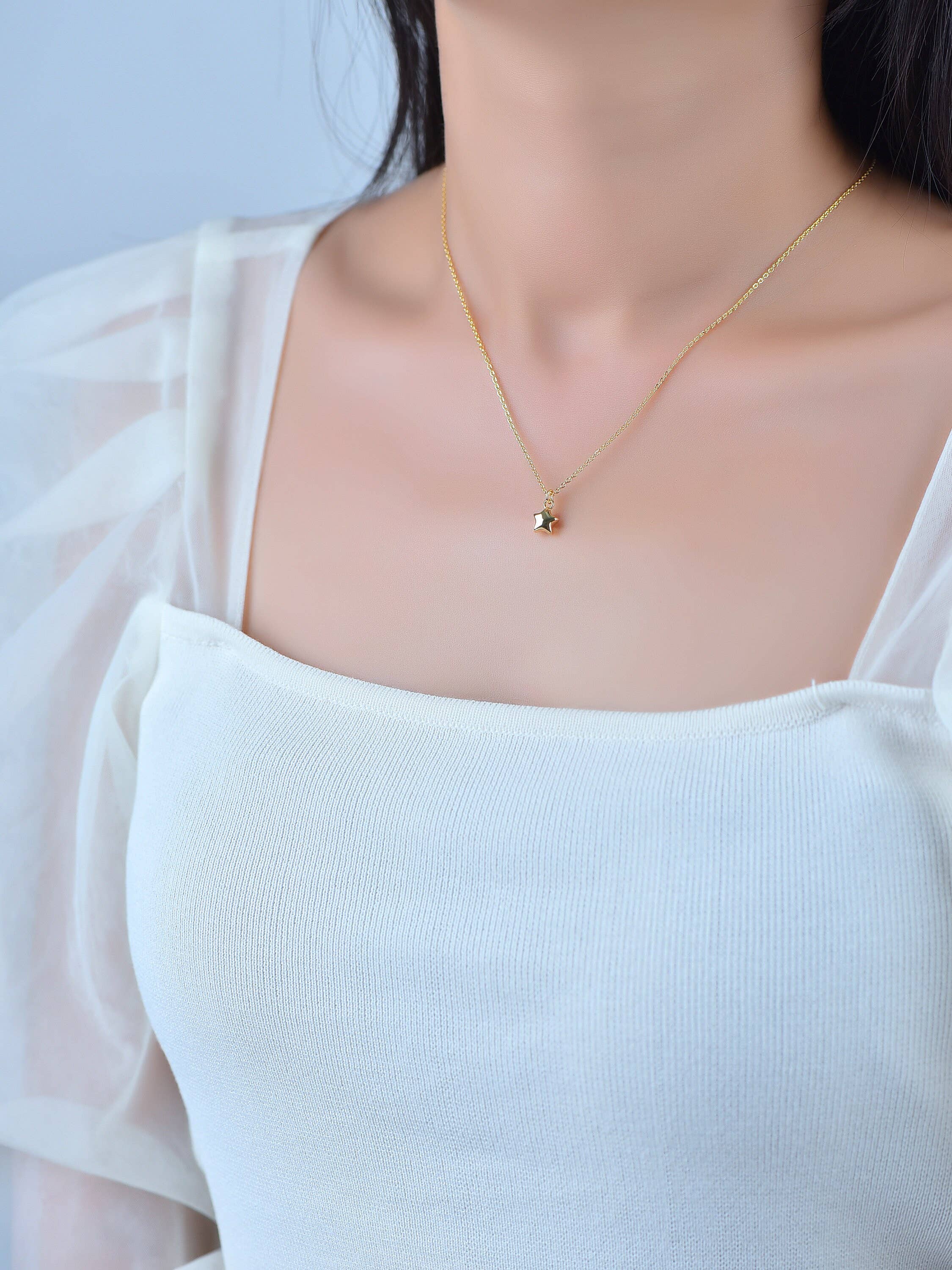 Jewel Pledge - Wholesale Individual Charm/Pendant - Gold Dainty Star Pendant Charm, CPG0412