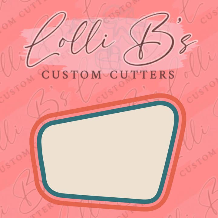 Emporte-pièce en forme de plaque vintage pour la vente par Lolli B Custom Cutters