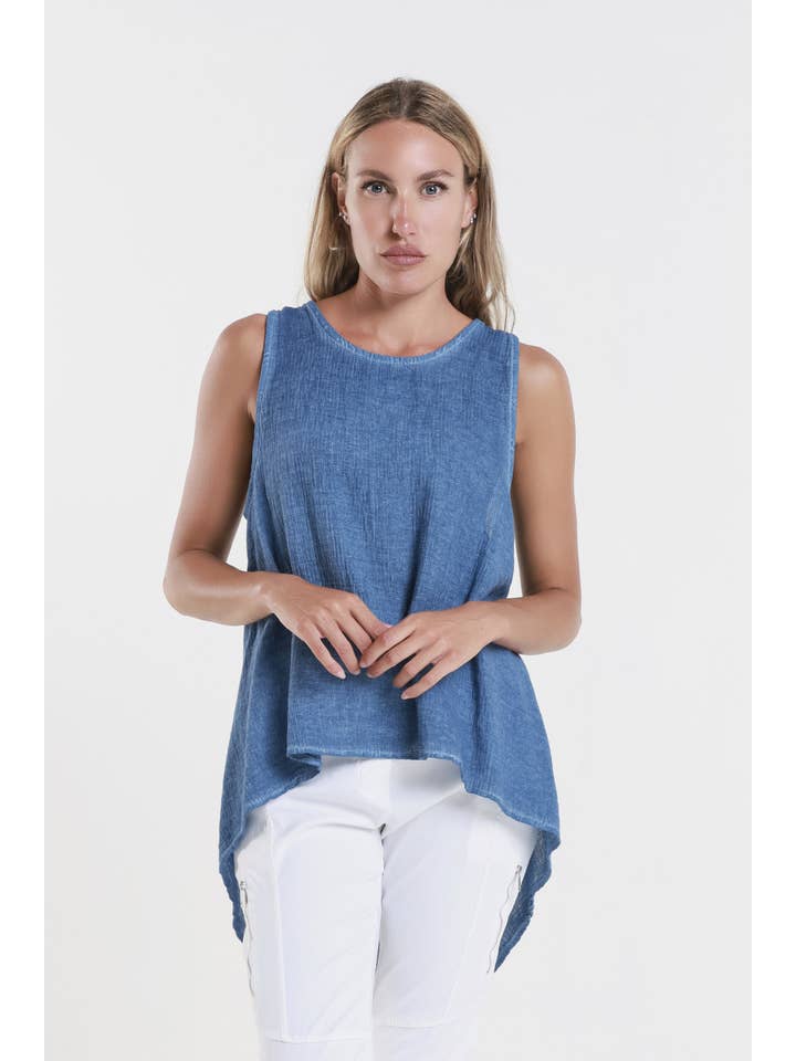 TINA Stephens Italy/Tees By Tina - Wholesale Tank Top - Women's - Lexa Lin-Co Tunic Tank (BT117)28