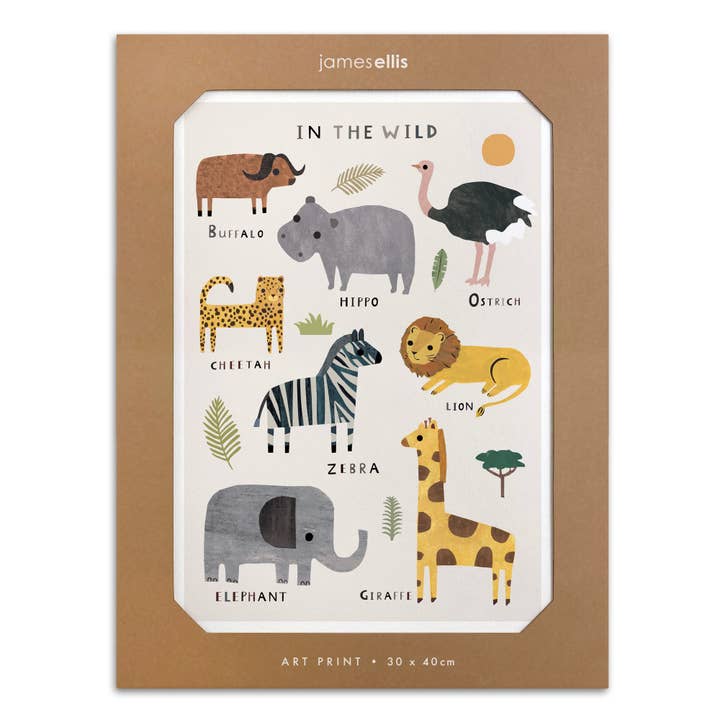 In the Wild Print for wholesale by James Ellis