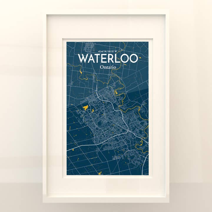 OurPoster.com - Wholesale Poster - Waterloo City Map Poster69