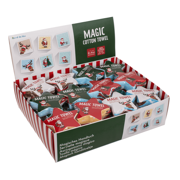 Out of the blue KG - Wholesale Tea Towel - Magic cotton towel, Christmas,2