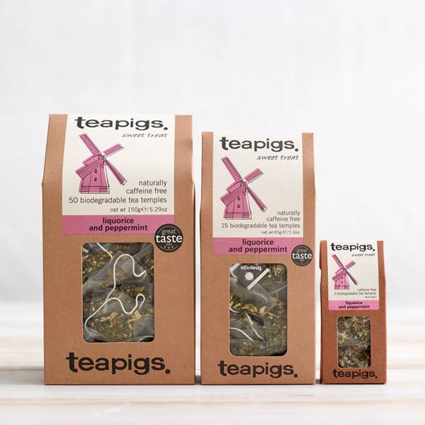 teapigs - Wholesale Tea Bags - Liquorice & Peppermint Tea - 15 Temples