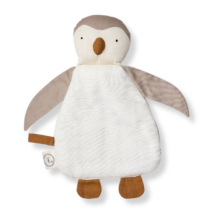 Doudou - Coton Bio - Colombe - Avec Attache Sucette pour la vente par Saga Copenhagen