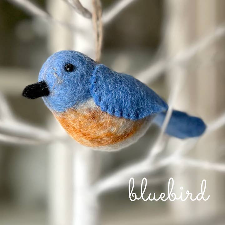 Sheep Farm Felt - Wholesale Ornament Set - Felt Bird Ornaments