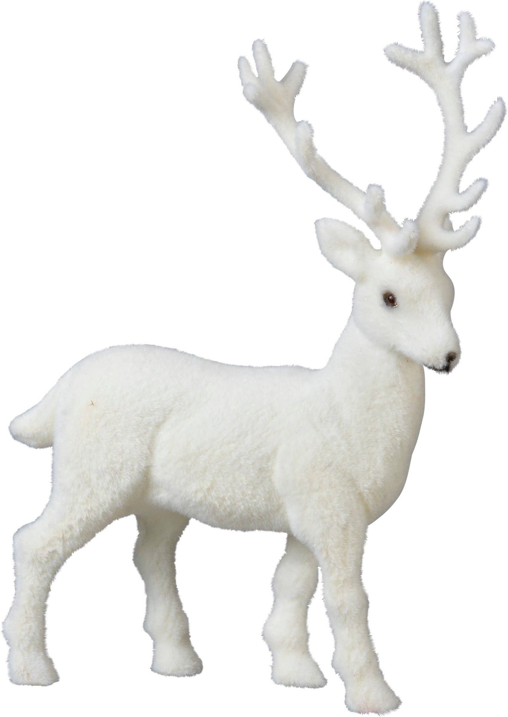 Primitives by Kathy - Wholesale Decorative Figurine - White Standing Deer Sitter0