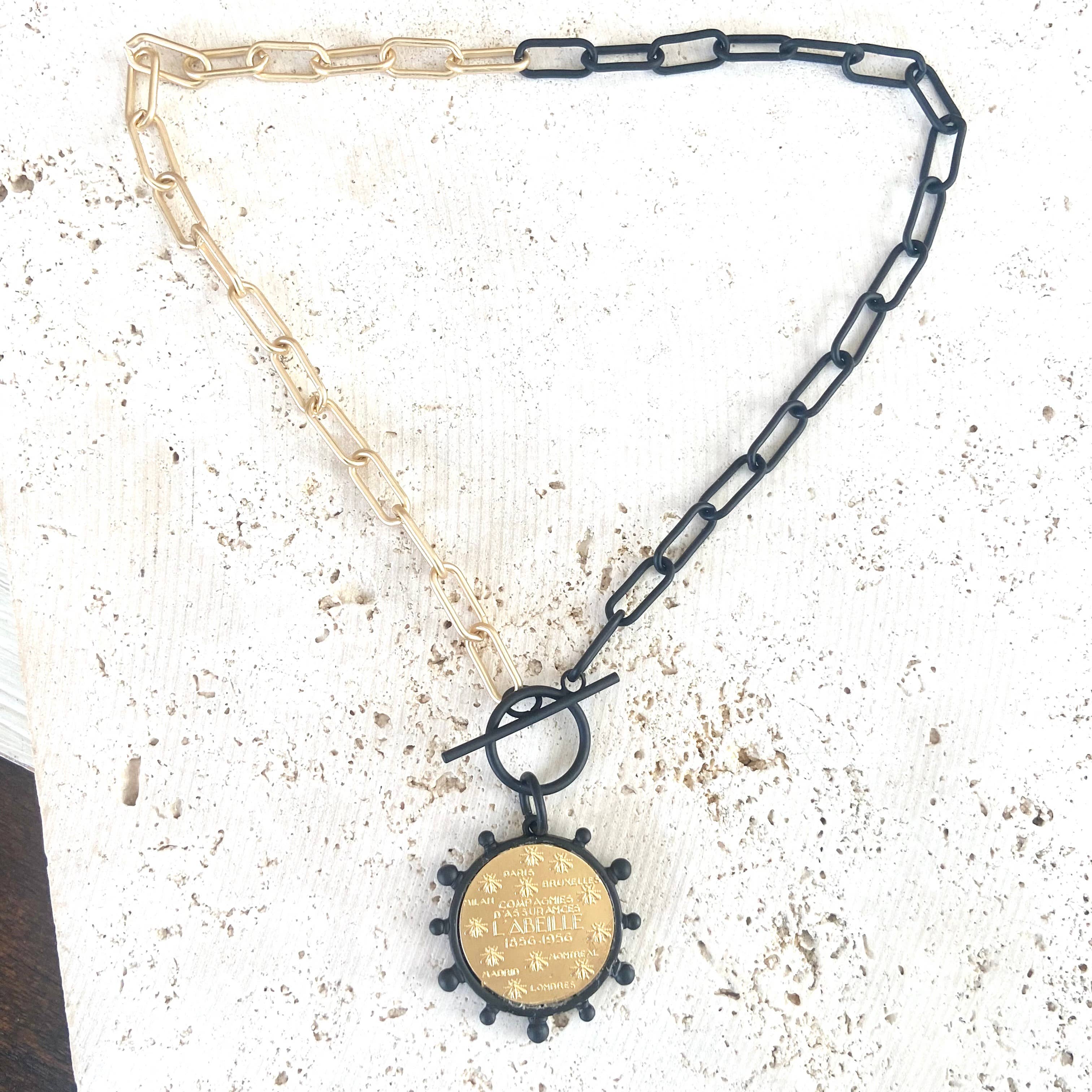 VB&CO Designs Handmade Jewelry - Wholesale Pendant/Charm Necklace - Mixed metal bee queen fleur de lis horse coin jewelry9