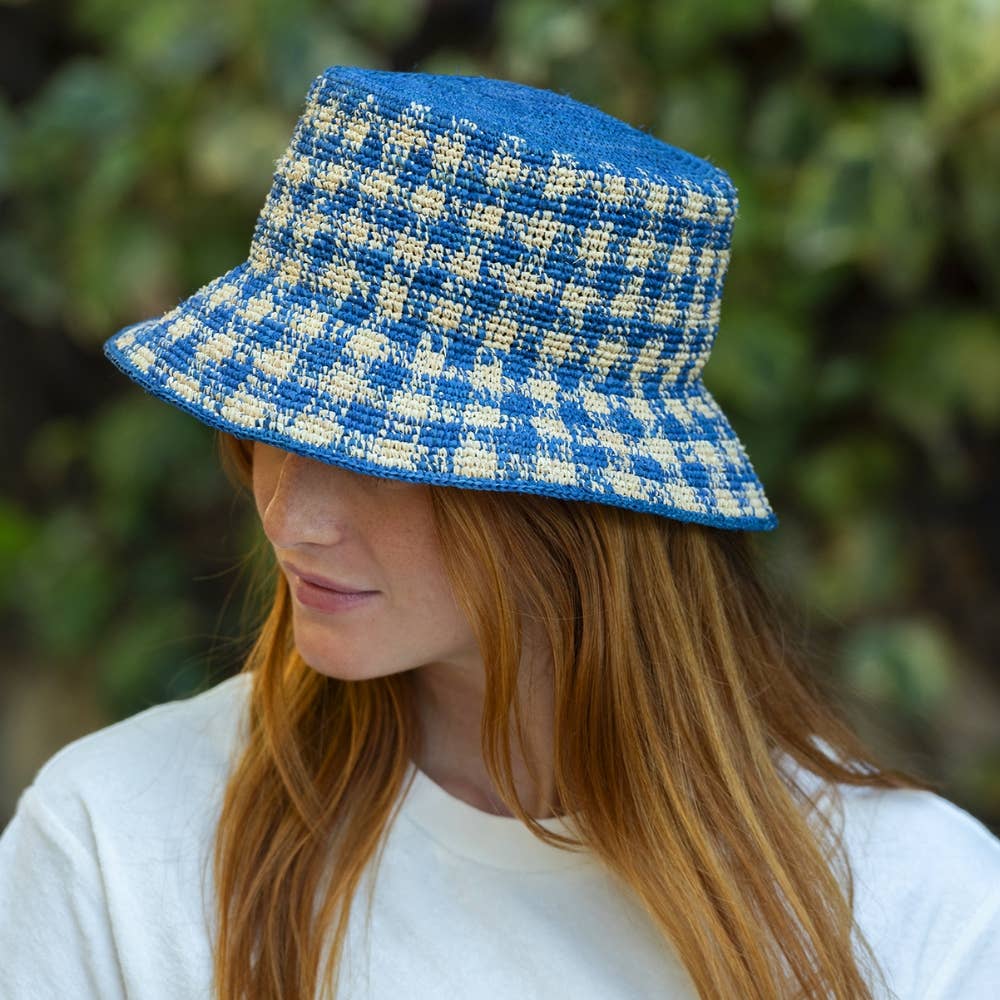 TRAVAUX EN COURS... - Wholesale Bucket Hat - Unisex - BOB RAPHIA checks23