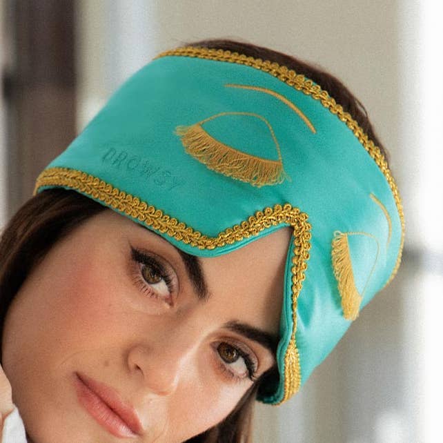 Masque de nuit en soie - Breakfast at Drowsy pour la vente par DROWSY EU