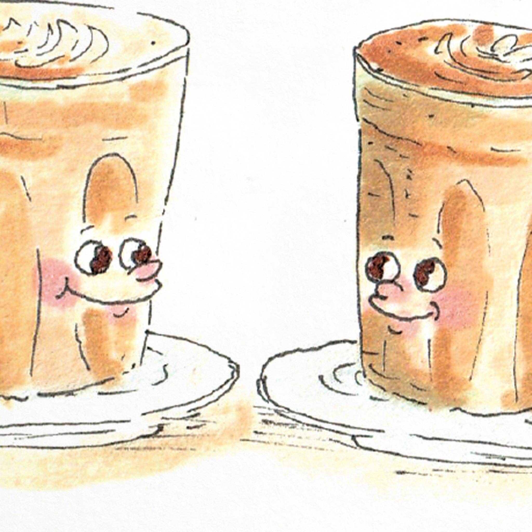 Well Drawn - Wholesale Love Card - I Love You a LATTE8