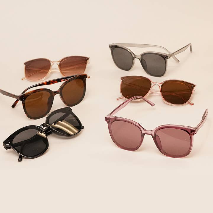 ASSORTED COLOR Oversized Butterfly Gradient Sunglasses for wholesale on Faire