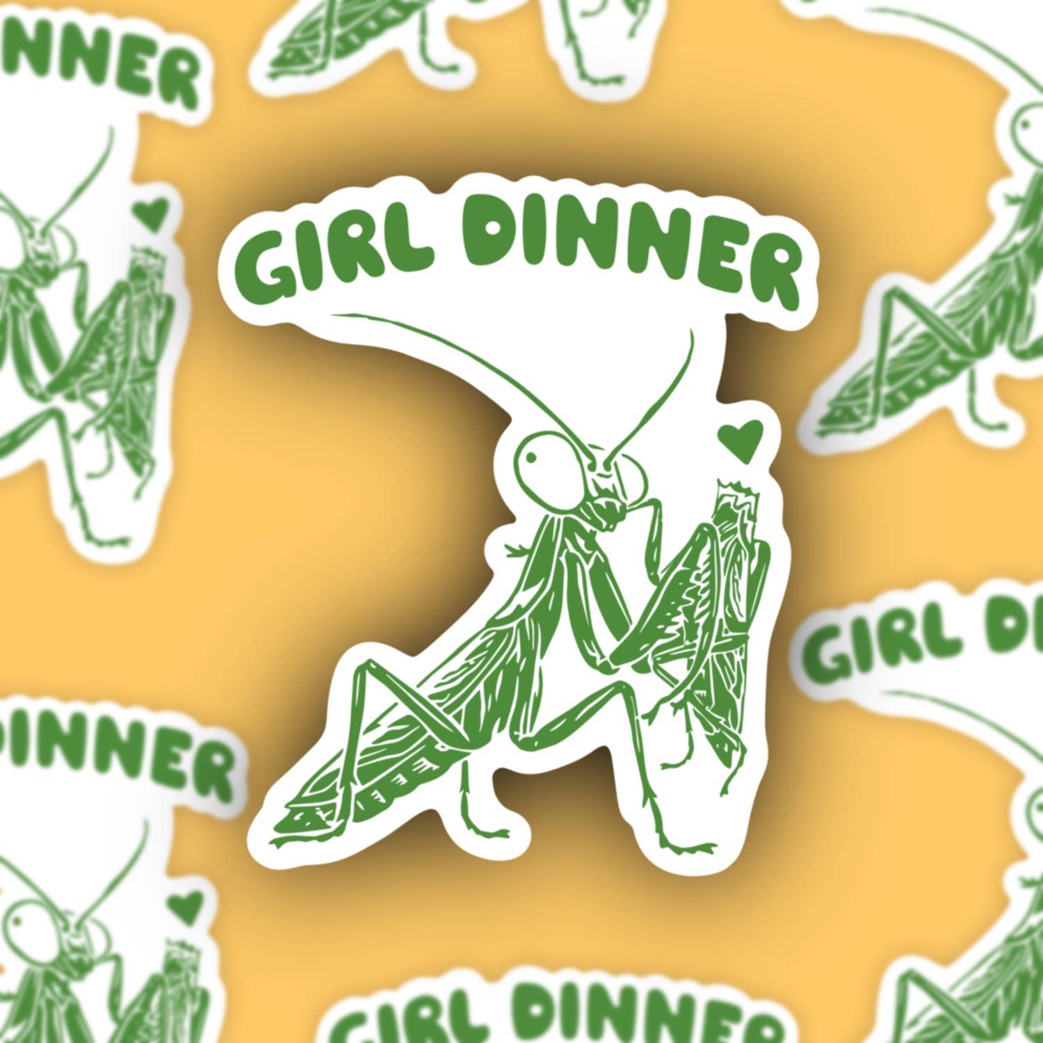 Sage and Virgo - Wholesale Sticker - Girl Dinner, Funny Pray Mantis Women’s Right Sticker0
