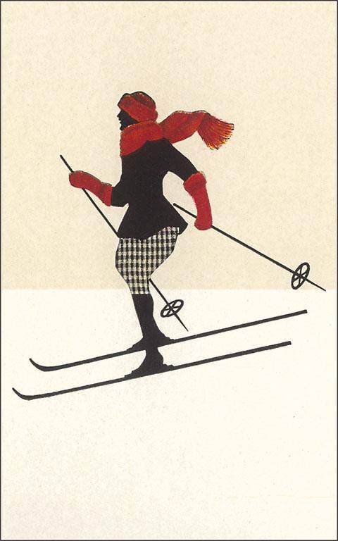 Found Image Press - Wholesale Art Print - Art Print WS-223 Woman Skier0