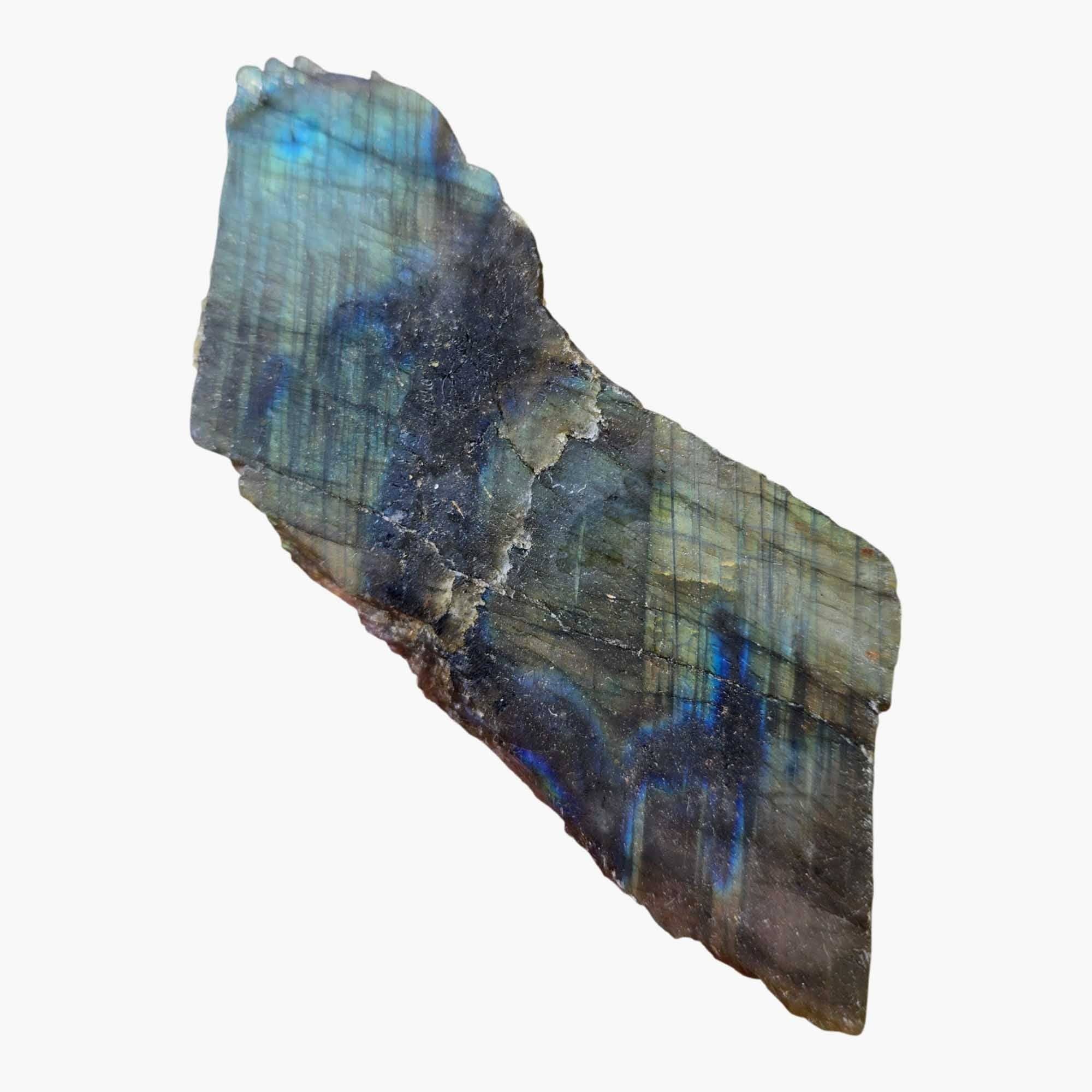 Lapidary Central - Wholesale Spiritual Stone/Crystal - Labradorite Slab - Green Blue Flash - Color Play Display5