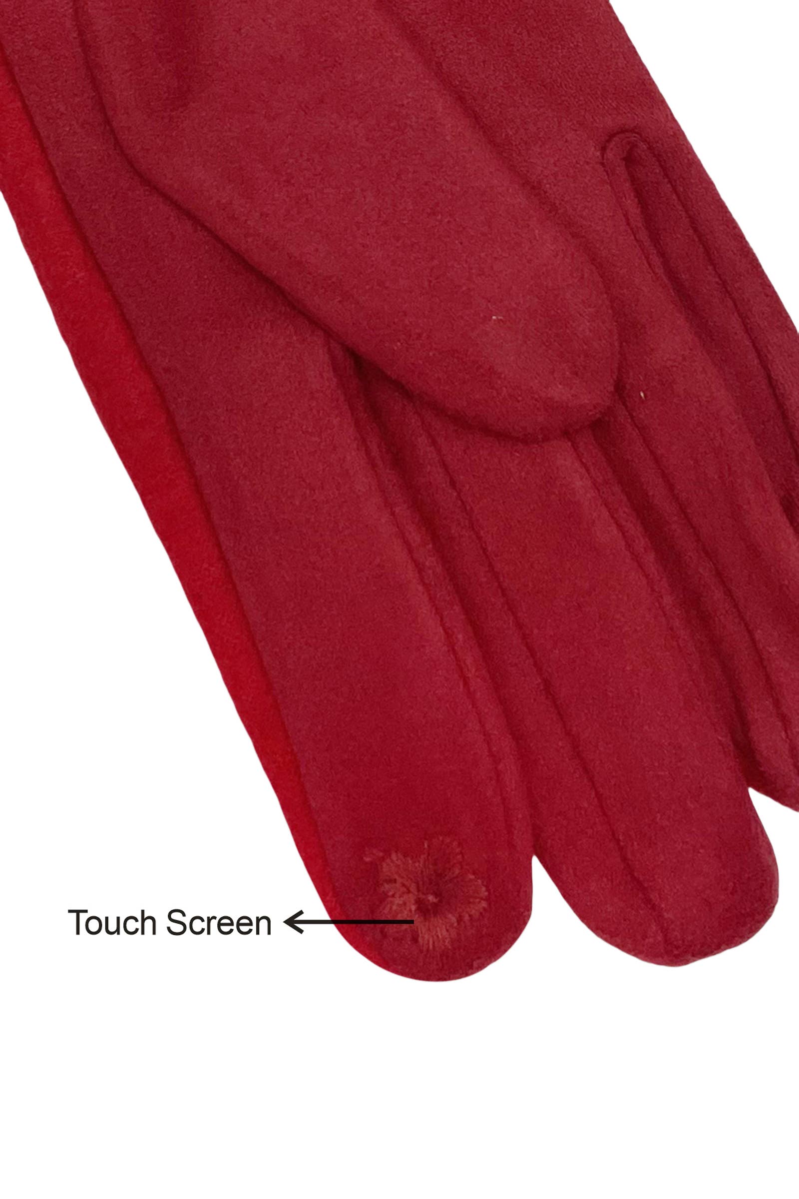 Fashion Scarf World – wholesale Handskar - Dam – 3D Poppy Flower Touchscreen Handskar10