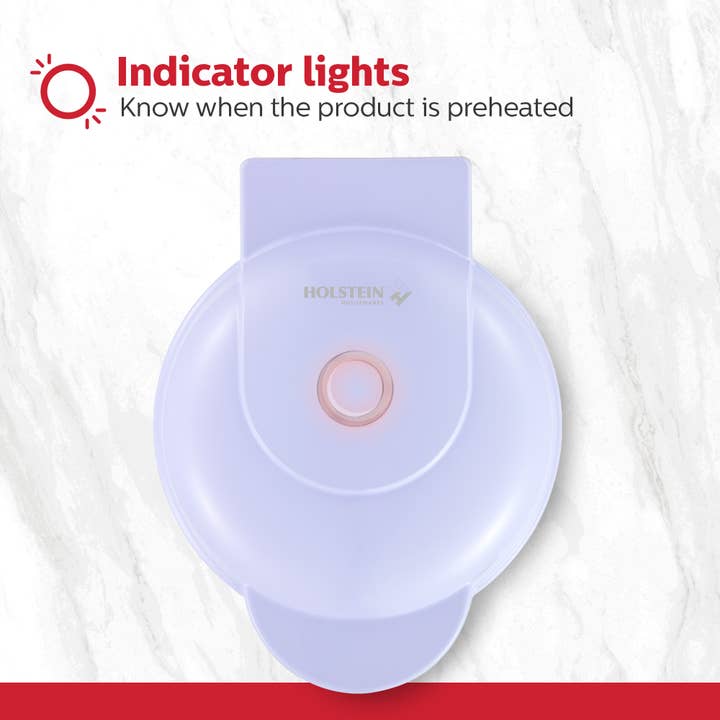 Holstein Housewares - Wholesale Kitchen Appliance - Personal Waffle Maker - 4 inch Mini - Assorted Colors 21