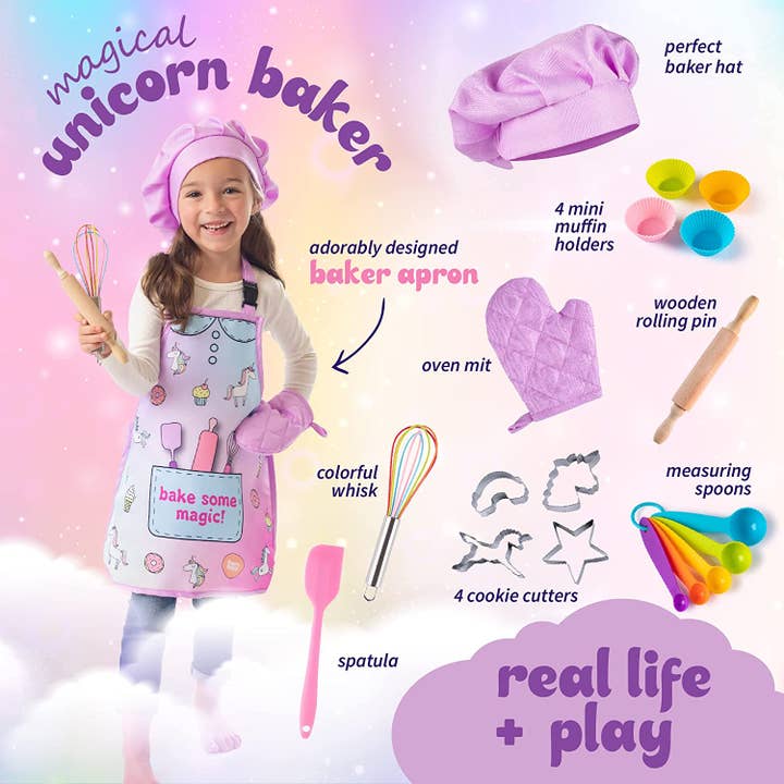 Bintiva - Wholesale Toy Set - Kids - Unicorn baking dress up toy set1