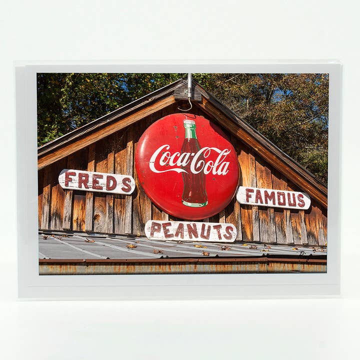 Notecard-Freds Famous Peanuts for wholesale by Mike Ring Photography