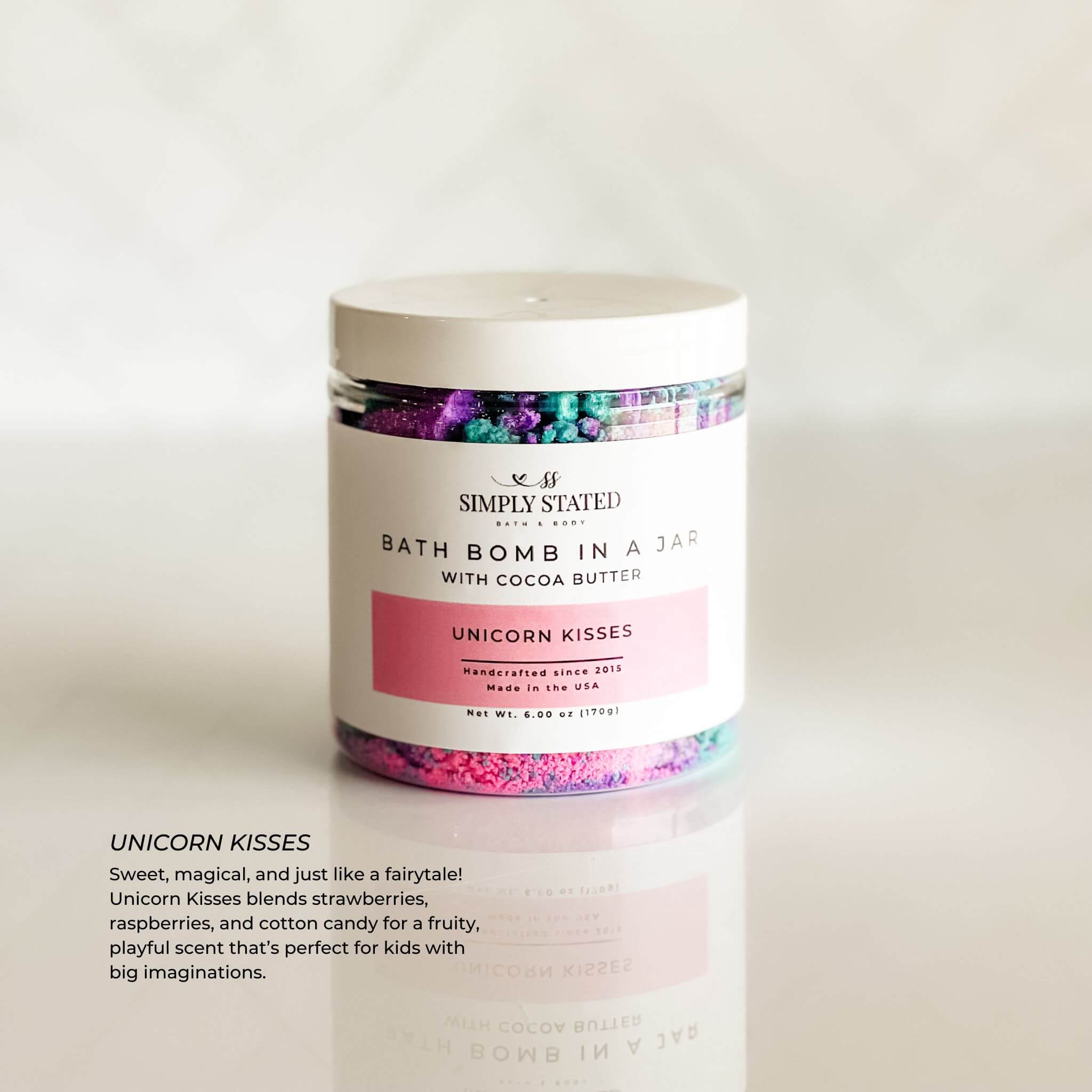 Simply Stated Bath & Body - Wholesale Bath Bomb/Fizz - Kids Bath Bomb in a Jar – Fun & Fizzy Bath Time Treats9