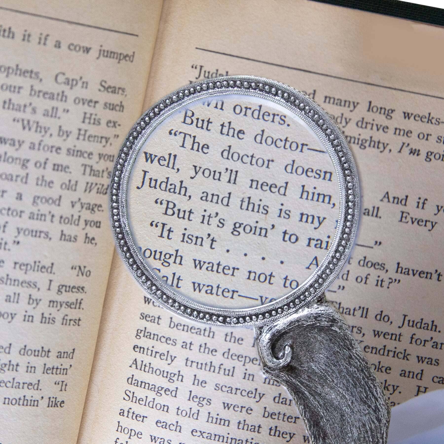 1928 Jewelry Light Sapphire Blue Crystal Cat Handheld Magnifying Glass - Magnification Power 1-2X for wholesale on Faire1