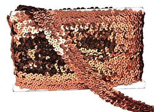 Mandala Crafts – Engroshandel Håndværk forsyninger – Mandala Håndværk Elastisk Paillet, Flad Glitter Stretch Bling Paillette Stof Bånd, Metallisk Applikation Trim Blonder til Kjole Pynt, Pandebånd36