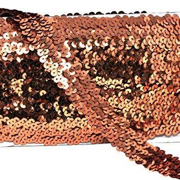 Mandala Crafts – Engroshandel Håndværk forsyninger – Mandala Håndværk Elastisk Paillet, Flad Glitter Stretch Bling Paillette Stof Bånd, Metallisk Applikation Trim Blonder til Kjole Pynt, Pandebånd36