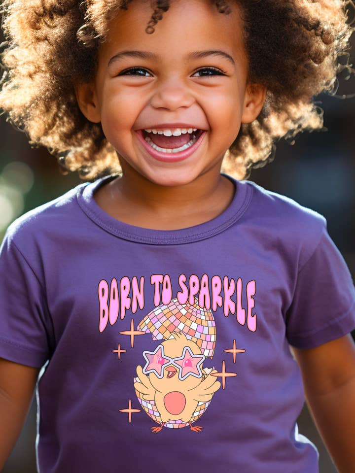 Born to Sparkle Youth Shirt for wholesale by GritNGraceGirlCo