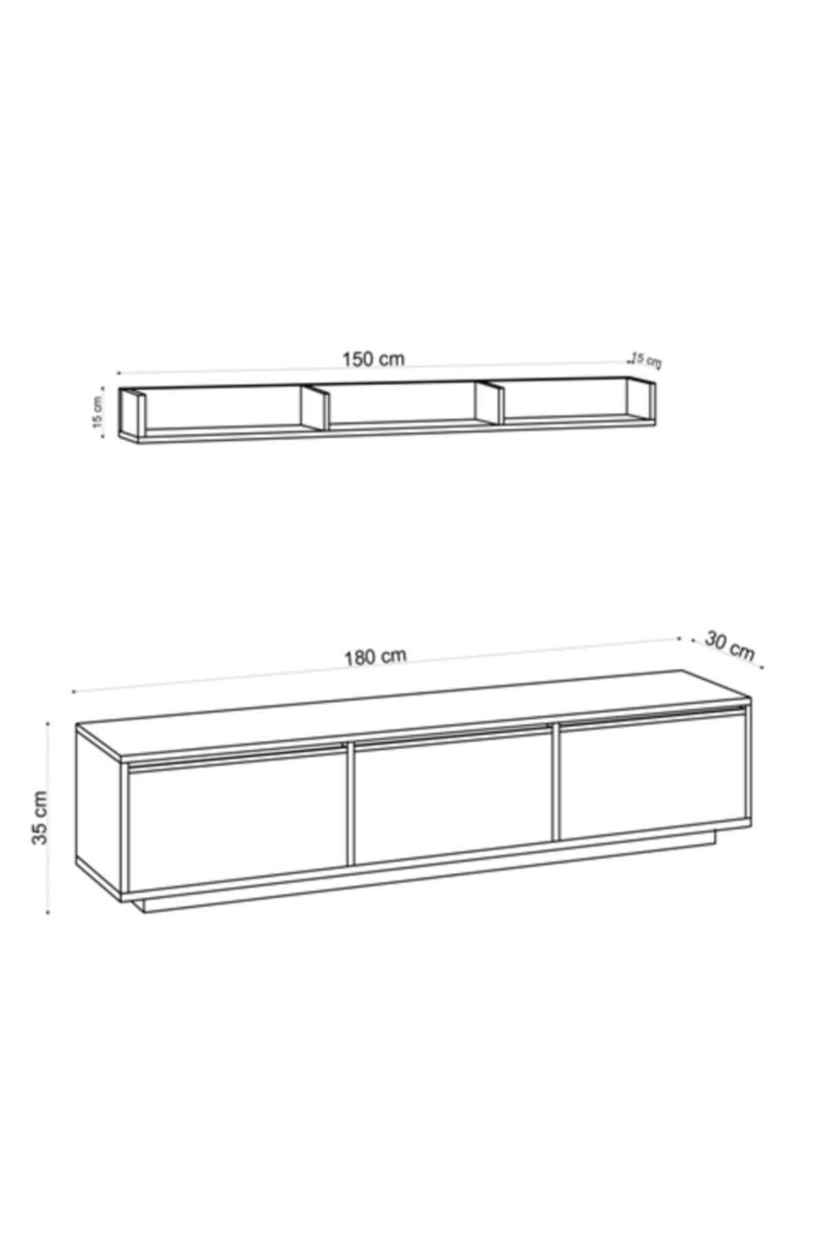 Multi Colored Decormet Prag TV Unit White for wholesale on Faire2