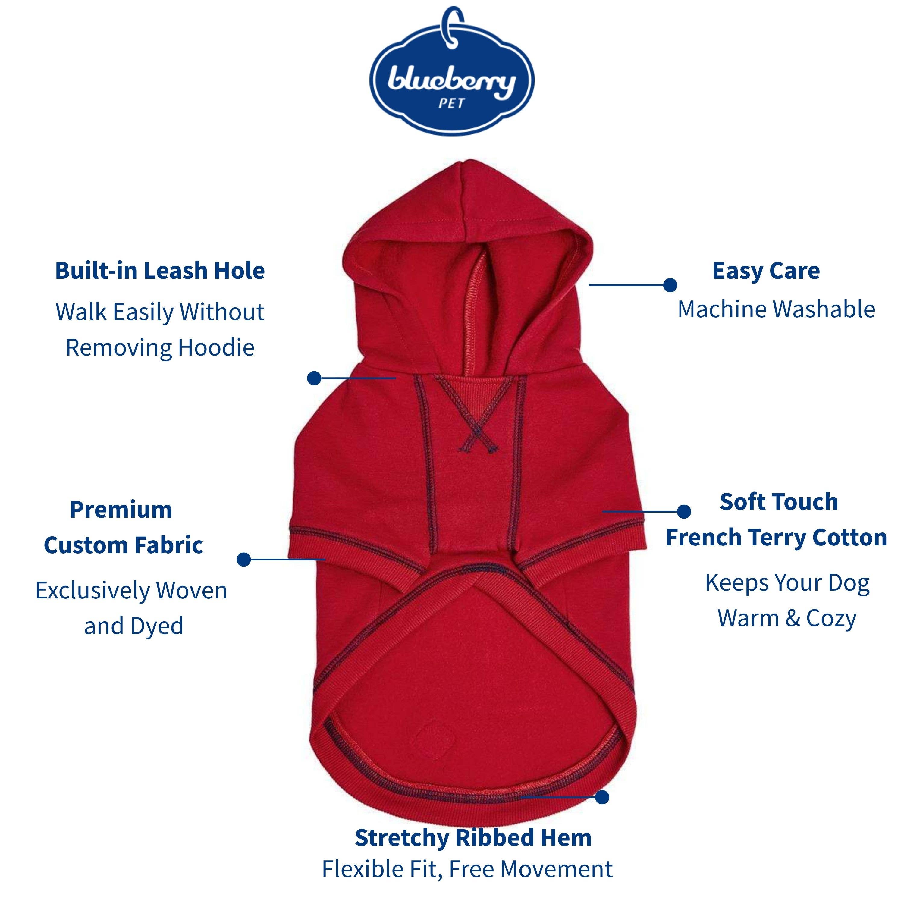 Blueberry Pet - Wholesale Hondenhoodie - Hond - Op maat gebreide en geverfde bijpassende hoodies voor hond en eigenaar34