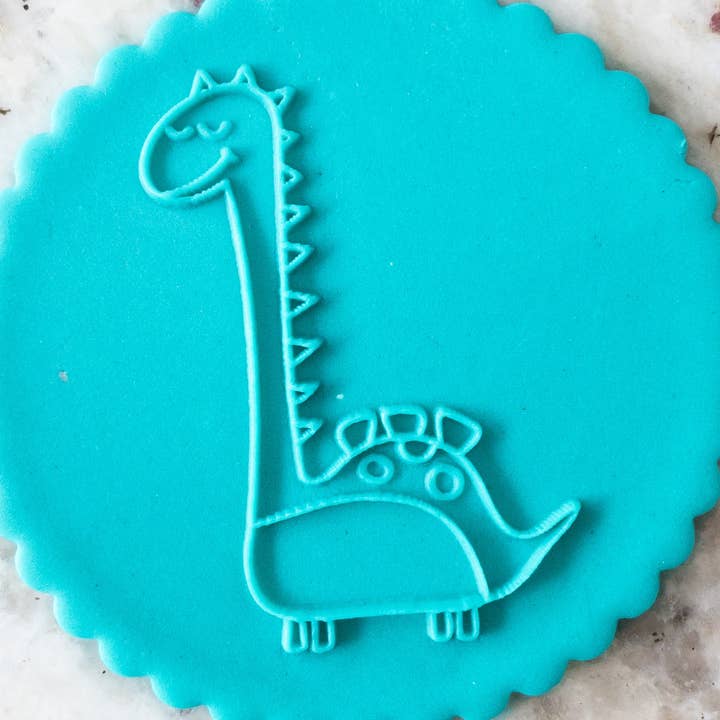 Cute Dinosaur 3 Cookie Biscuit POPup Stamp for wholesale by Cut Bake Stamp
