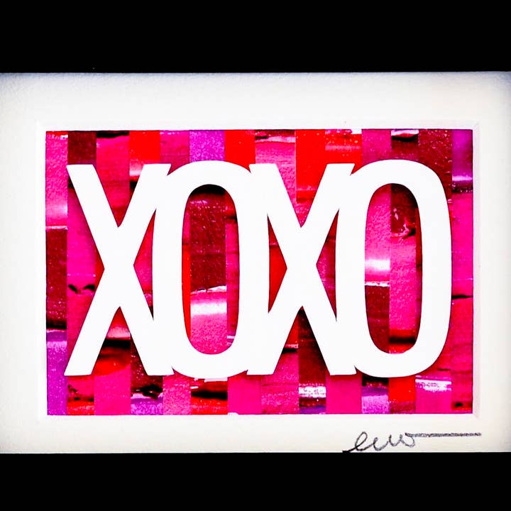 XOXO Incorniciato Marmorizzato a Mano per la vendita all'ingrosso da parte di Hull Street Studio