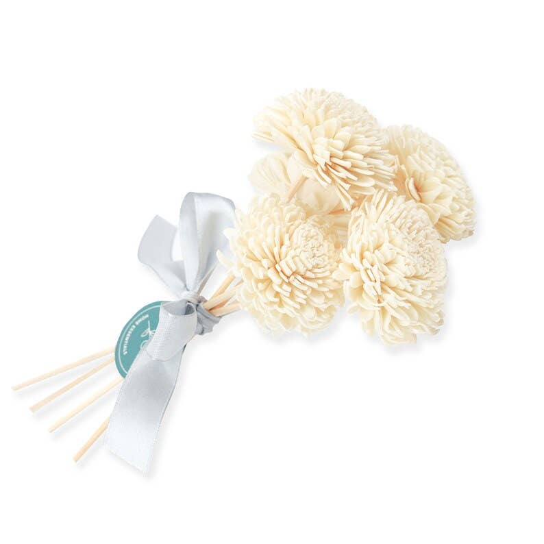 Bloom & Bowery - Wholesale Reed Diffuser - 5 Sola Wood Flowers, Dahlia on Reed Stem For Reed Diffuser2