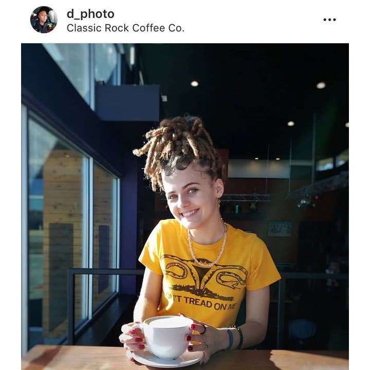 RAYGUN - Wholesale Screen Printed T-Shirt - Women's - Don't Tread On Me Uterus3