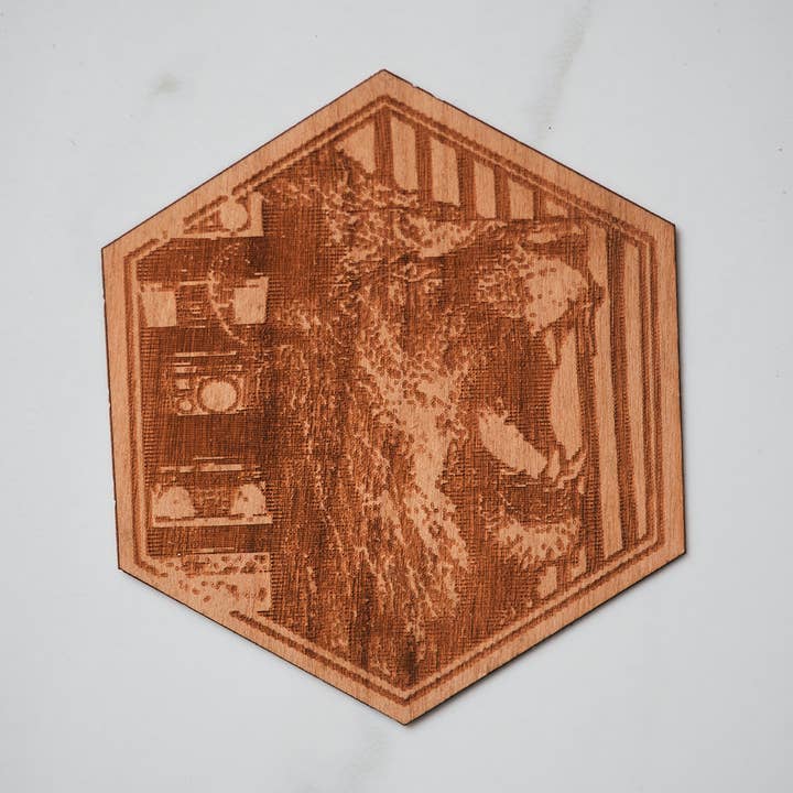 Adhesivo de madera León para venta al por mayor de Dom Chi Designs