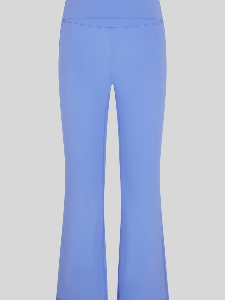 Girls Softlux Foldover 7/8 Flared Leg Pants for wholesale by 90 Degree by Reflex & Yogalicious