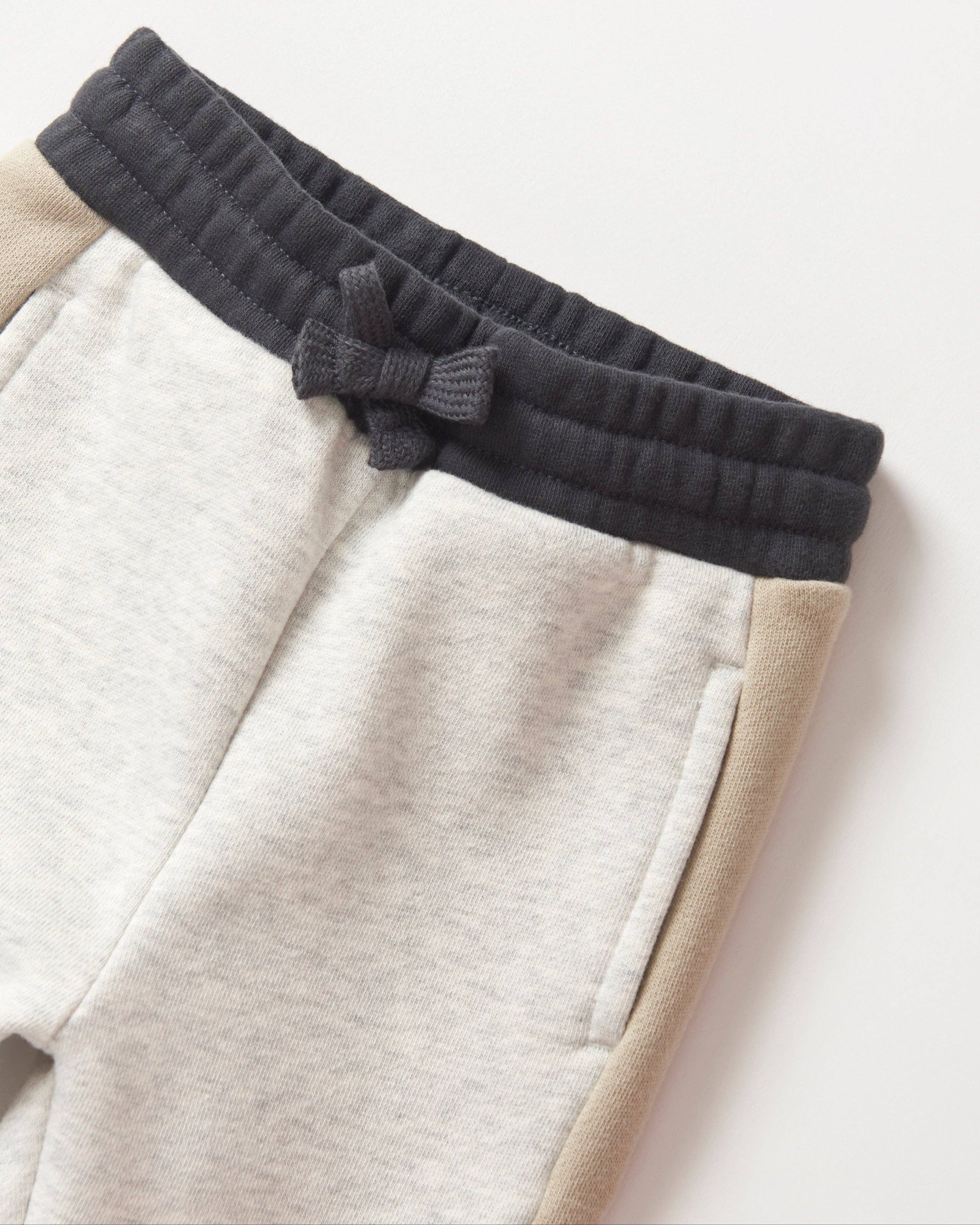 Little Bipsy - Wholesale Lounge Sweatpants/Joggers - Kids - Side Stripe Jogger - Stone Grey4