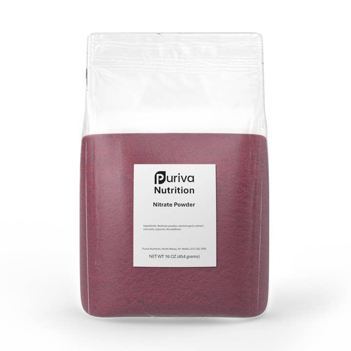 Puriva Nutrition - Venta al por mayor Proteínas y superalimentos en polvo - Polvo de nitrato (remolacha, curcumina, piperina, ajo), 1 libra, Puriva Nutrition