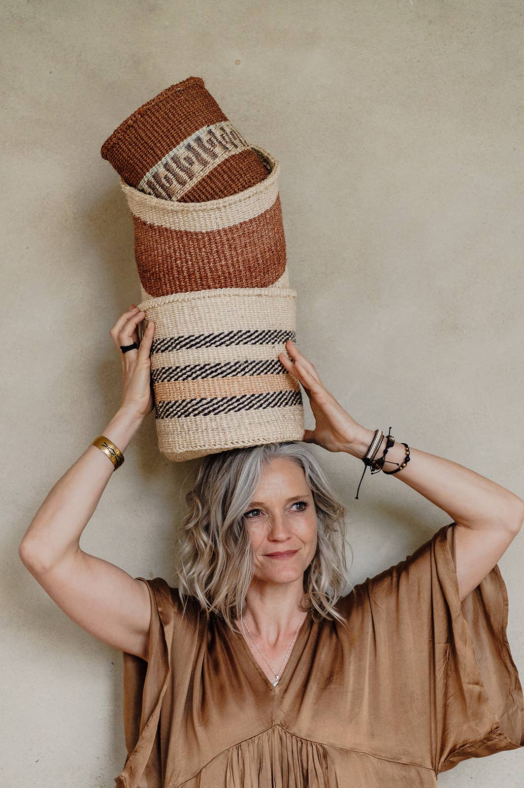 Crafts by Solid - Wholesale Basket - Handwoven Sisal Baskets - Natural Hues - XXS - XXL55