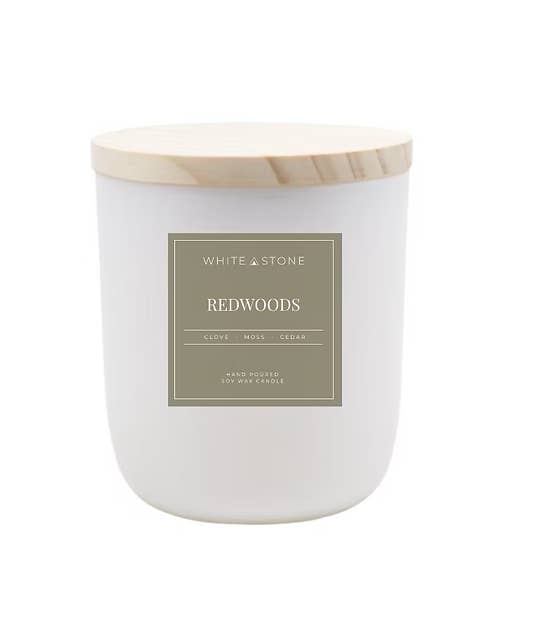 Matte White Redwoods - Jar/Filled Candle for wholesale on Faire
