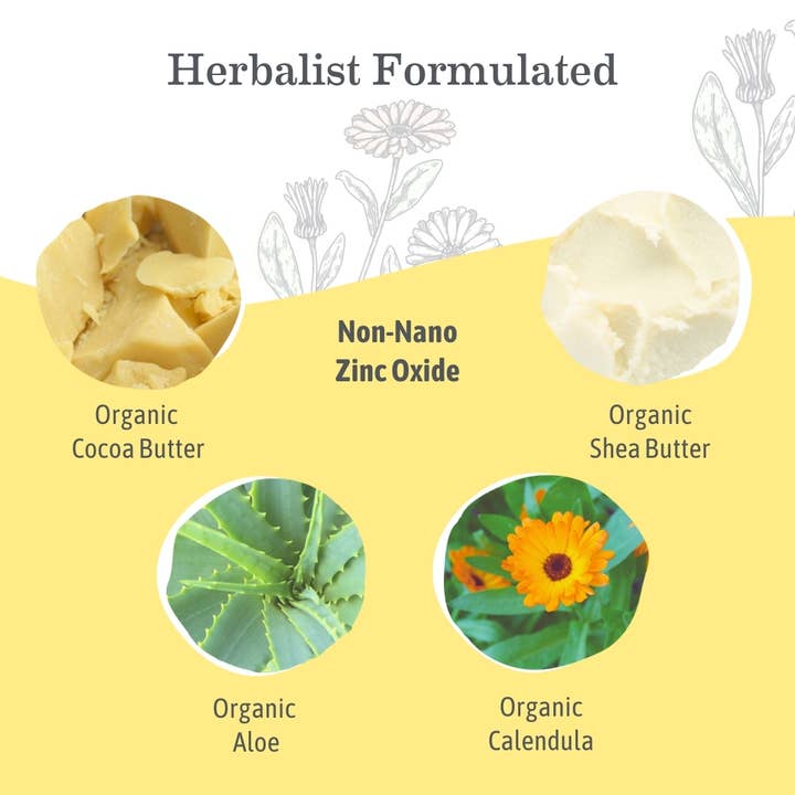 Earth Mama Organics - Wholesale Sunscreen - Lady Face Mineral Sunscreen Face Stick SPF 40