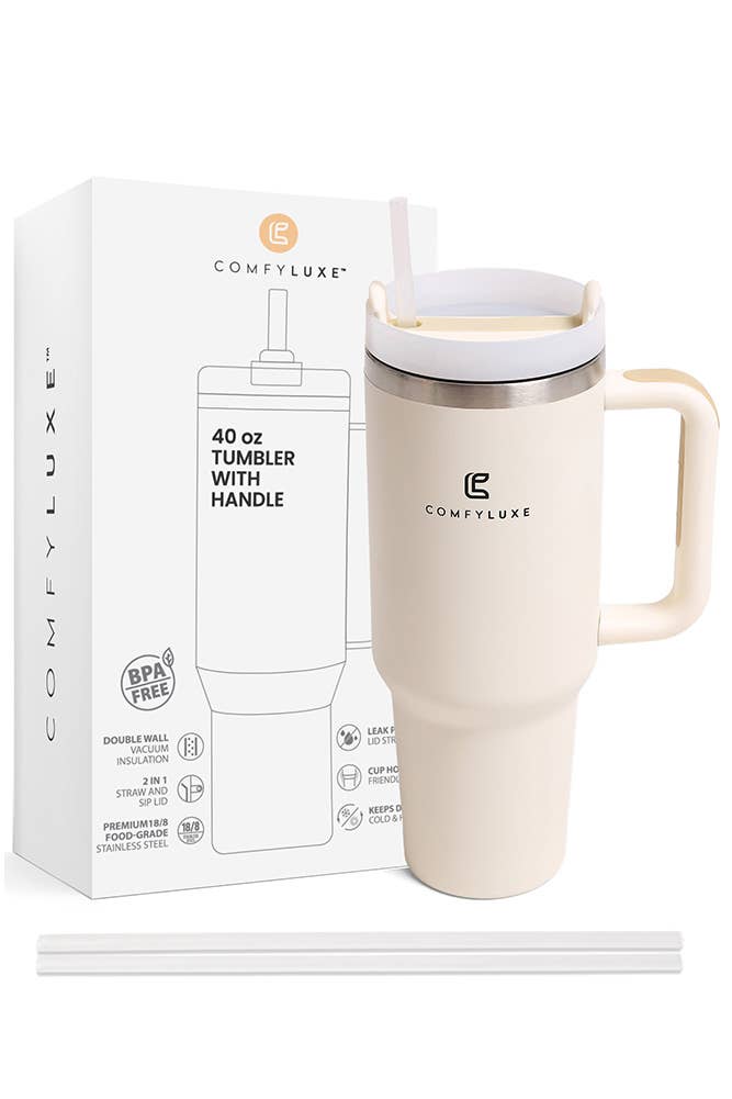 Hana - Venta al por mayor Vaso termo - Vaso con mango de 40 oz de color liso24