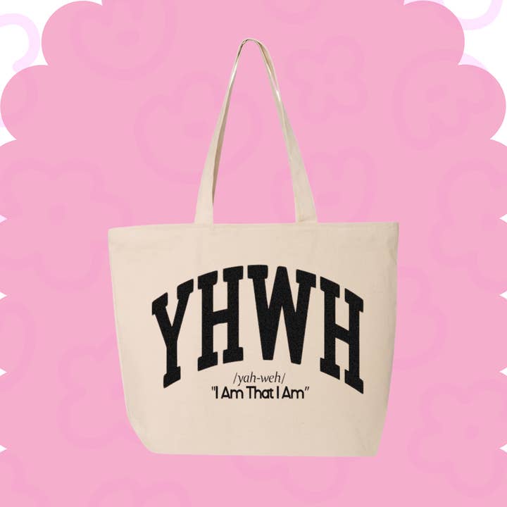 YHWH Tote for wholesale by Way Maker Yeg