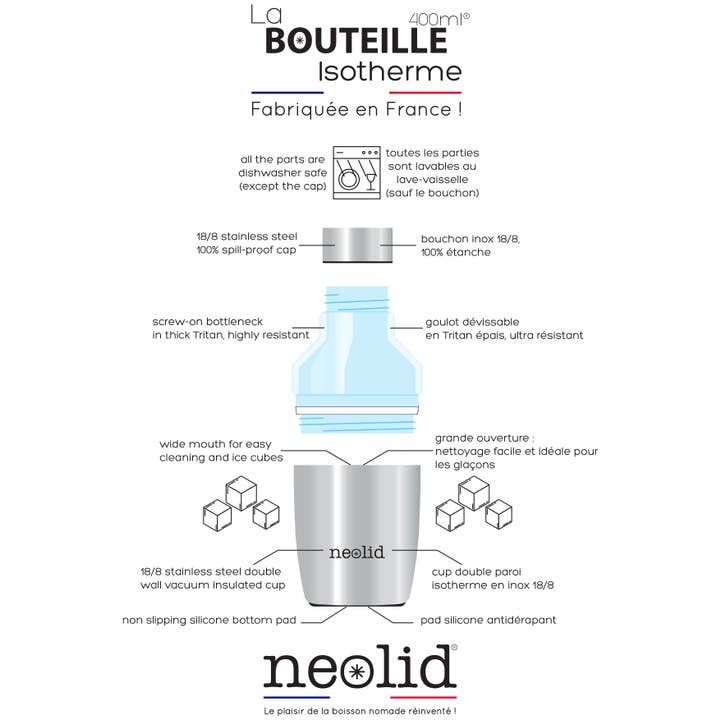 neolid - Wholesale Water Bottle - The insulated bottle made in France 400ml4