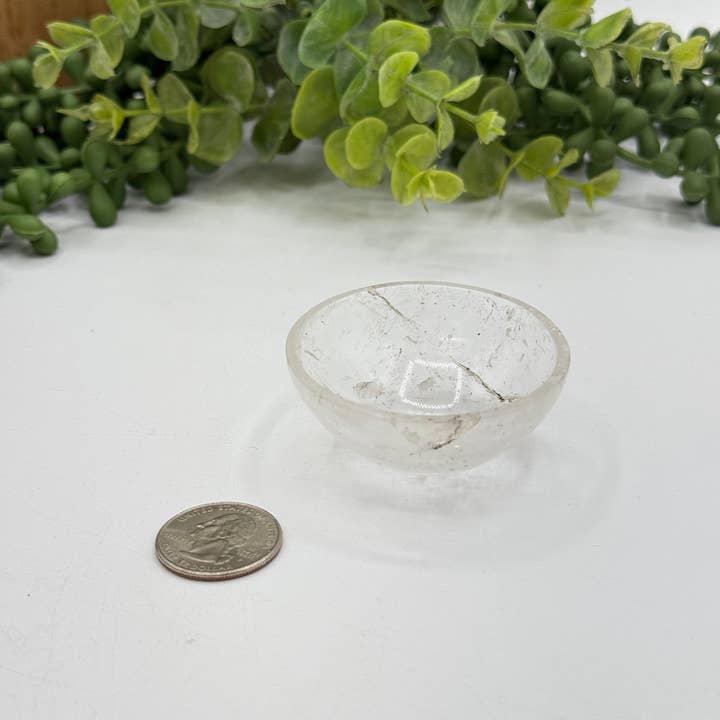 Meraki Gemstones - Wholesale Meditation Supplies - Clear Quartz Chakra Bowl 5-6 cm1