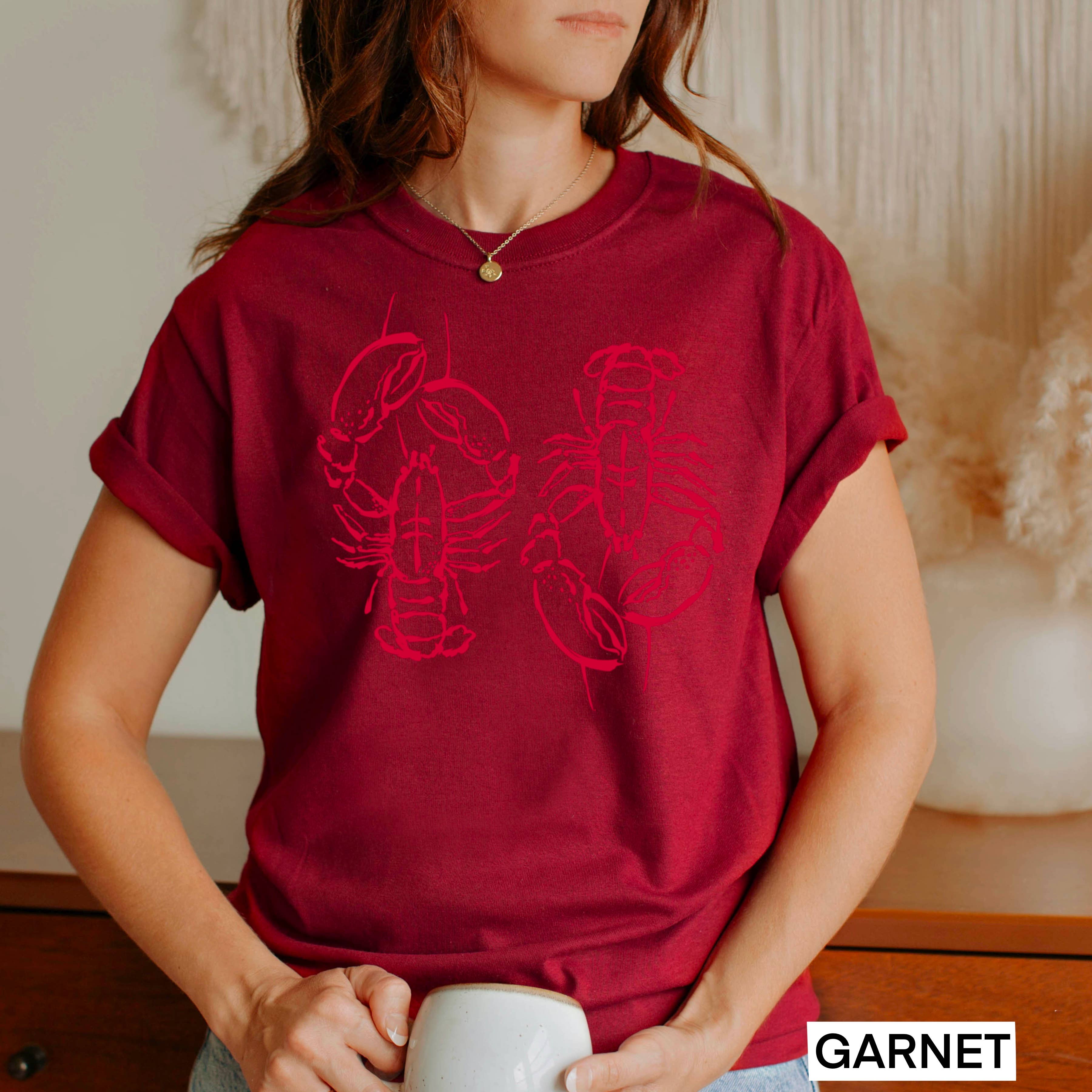 Shoppe SHC - Wholesale T-Shirt (Graphic) - Women's - Spring 2025 Coastal Aesthetic Lobster | Graphic Tee |Gildan 18